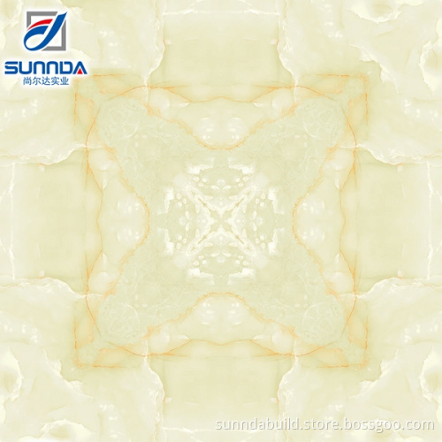 commercial grade ivory marble 60*60 sitting room glazed fully polished porcelain floor tiles